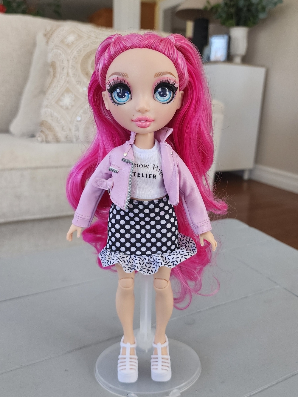 MGA Rainbow High Stella Monroe Doll Hot Pink Friend Beautiful